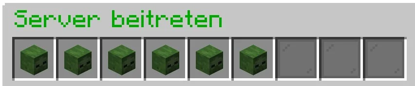 Monsters: Fenster zum Beitreten eines Servers