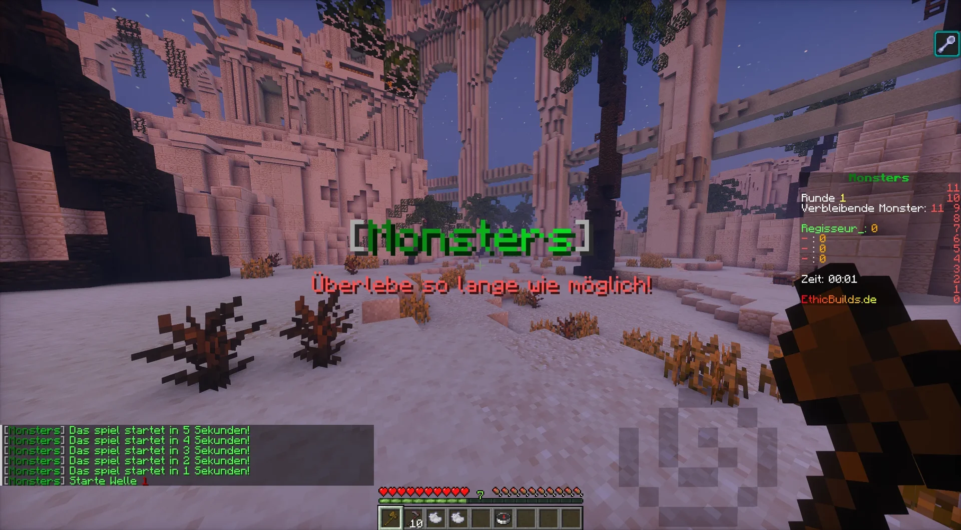 Spielszene aus Monsters auf EthicBuilds
